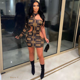 Load image into Gallery viewer, Taryn mini dress (Black/gold)