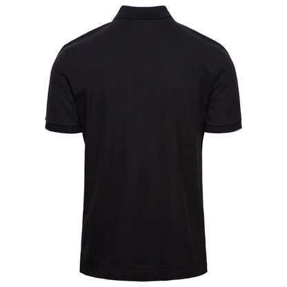 Cp Company Metropolis Series Striped Polo Shirt In Black