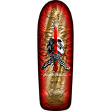 Load image into Gallery viewer, Powell Peralta Skateboard Deck Rodriguez Skull and Sword Gold Foil Old School Reissue