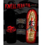 Load image into Gallery viewer, Powell Peralta Skateboard Deck Rodriguez Skull and Sword Gold Foil Old School Reissue