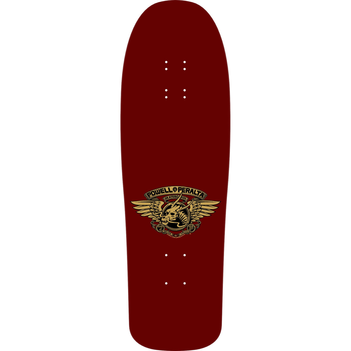 Powell Peralta Skateboard Deck Caballero Mask Burgundy/Gold Foil Old School Reissue