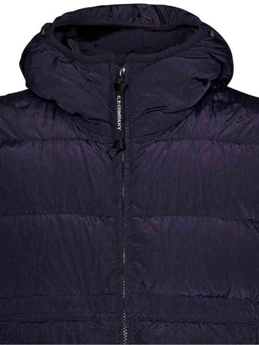 Cp Company Chrome-R Goggle Down Jacket In Nightshade
