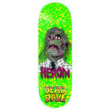 Load image into Gallery viewer, Heroin Skateboard Deck Dead Dave Dead Head Green 10.125" x 32.425"