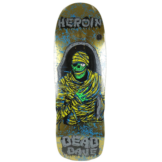 Heroin Skateboard Deck Dead Dave KO2 Mummy 10.125" x 32.25"
