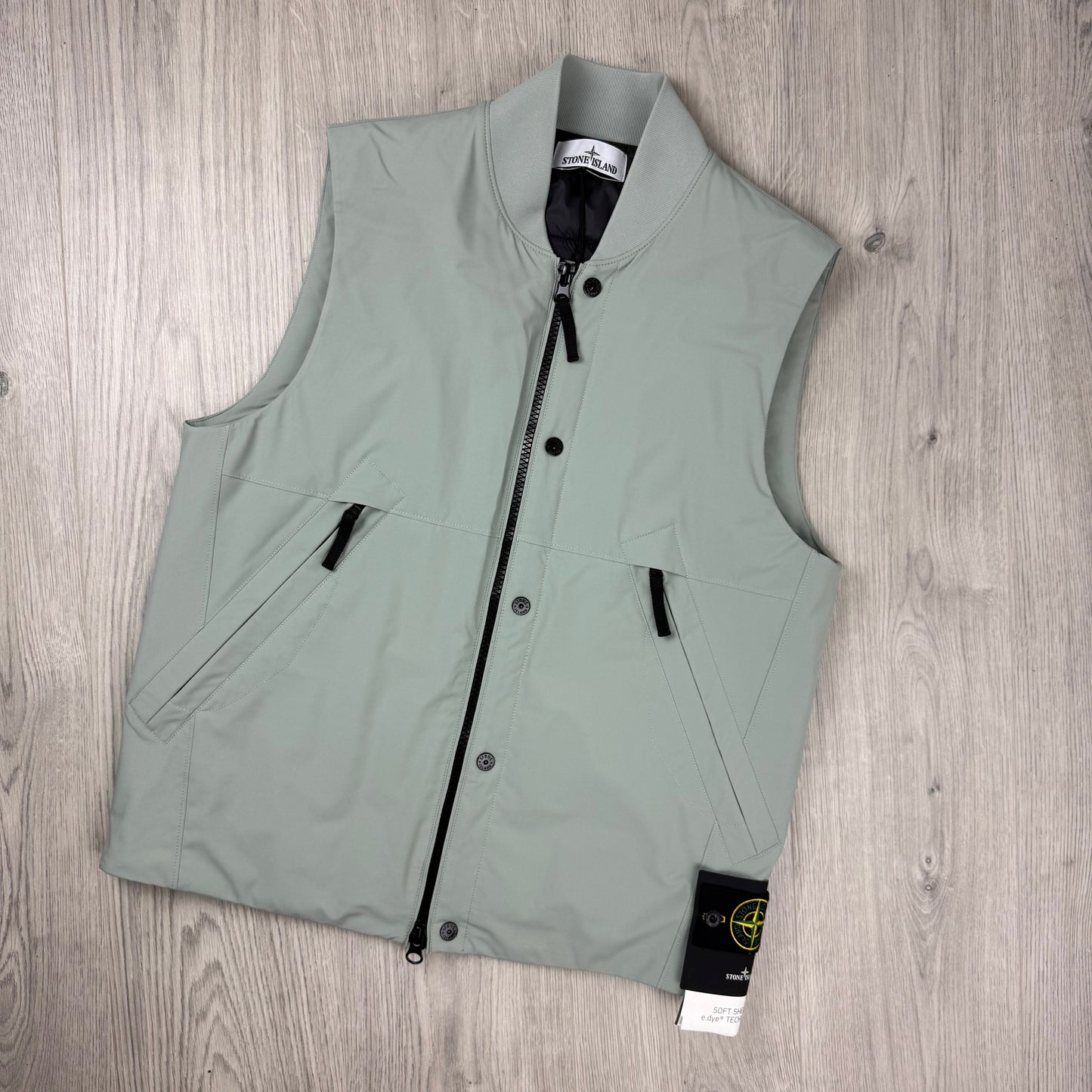 Stone Island Shell-R Gilet - Sage