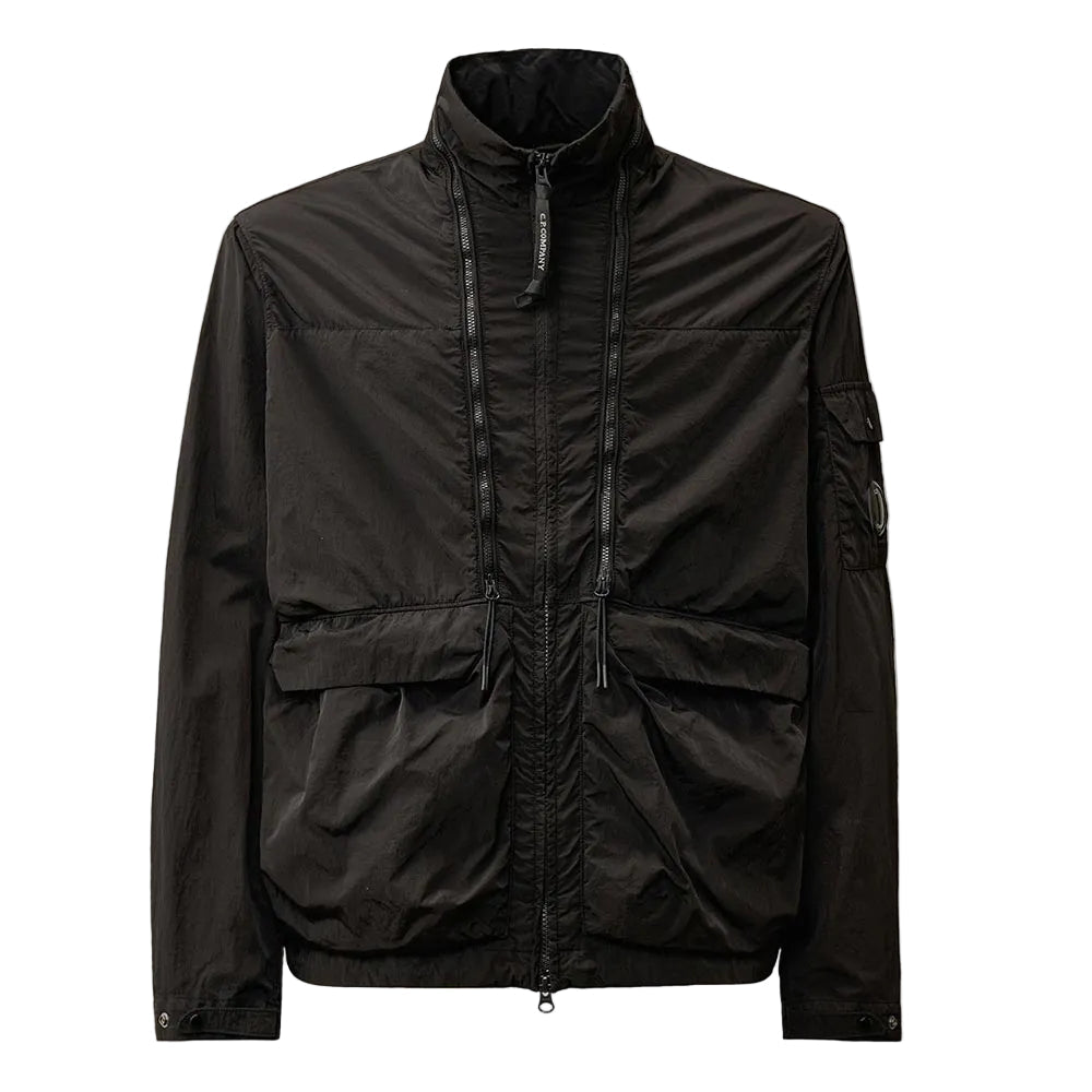 Cp Company Chrome-R Utility Lens Jacket In Black