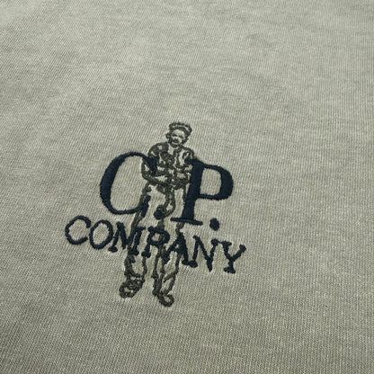 CP Company Embroidered Sailor T-Shirt - Moss Gray