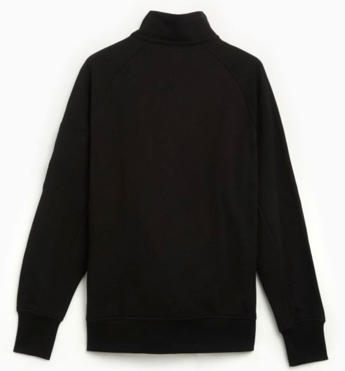 Cp Company 16Cm Diagonal Raised Quarter Zip Lens Sweatshirt In Black