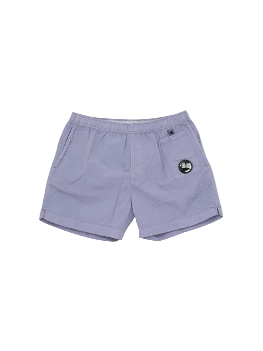 Cp Company 233A Flatt Nylon Lens Swim Shorts In Lavender With Certilogo