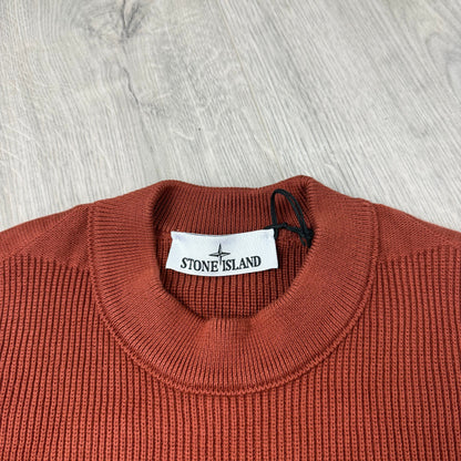 Stone Island Knit Sweatshirt - Brick Red