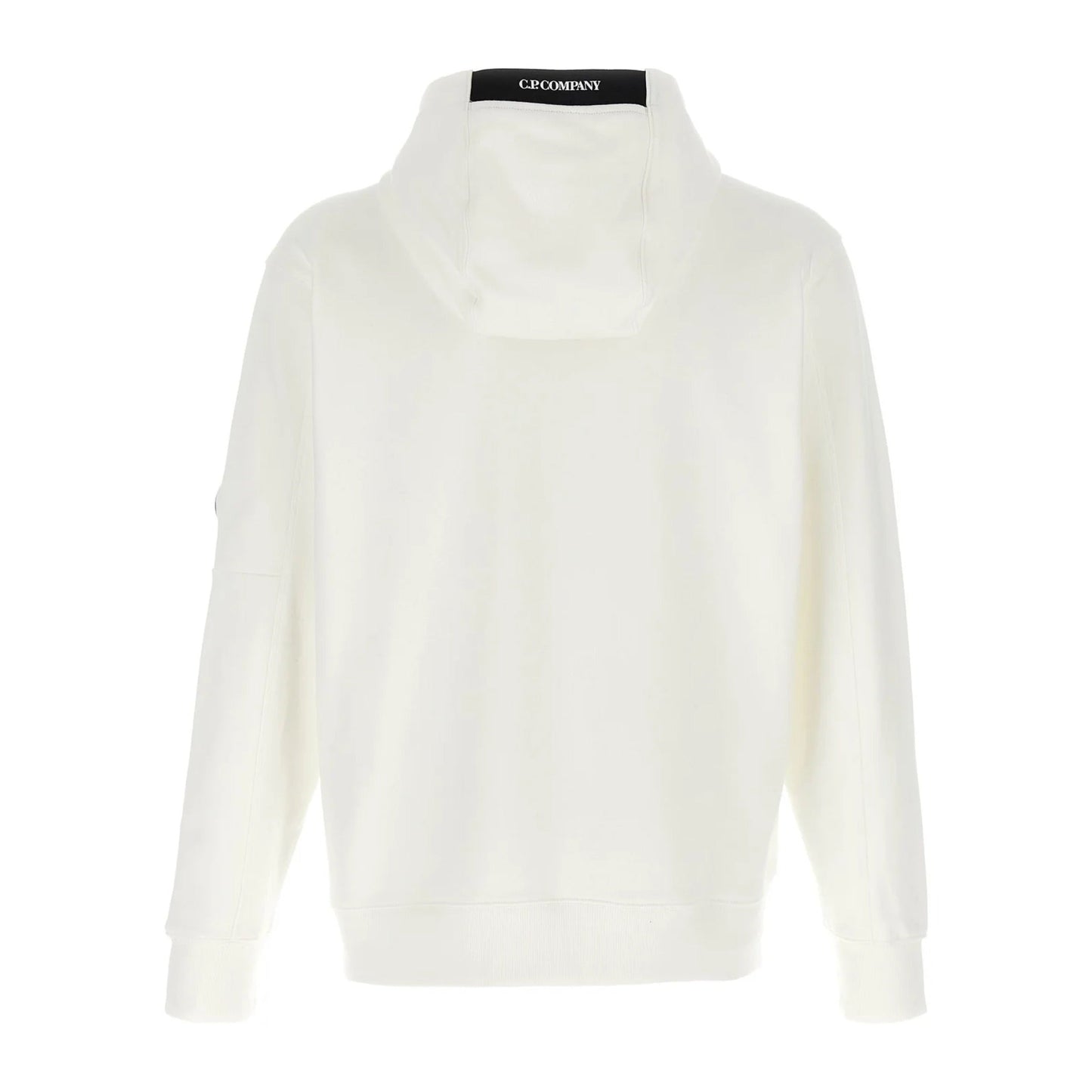 Cp Company 024A Diagonal Raised Overhead Hoodie In White