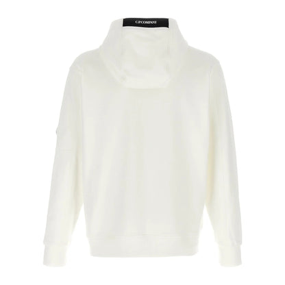 Cp Company 024A Diagonal Raised Overhead Hoodie In White