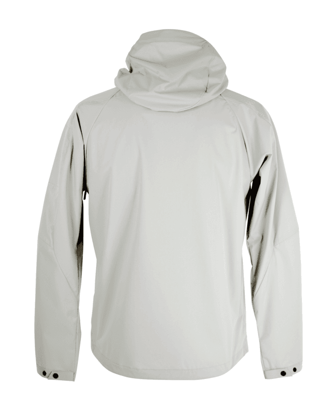 Cp Company Slim Fit Lightweight Lens Hooded Pro-Tek Jacket In Drizzle Grey