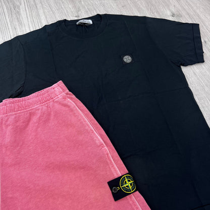Stone Island Set - Black/Oleander