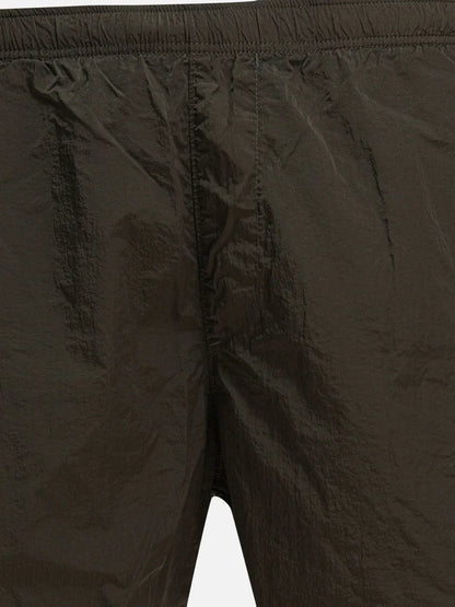Cp Company Eco-Chrome British Sailor Swim Shorts In Ivy Green With Certilogo