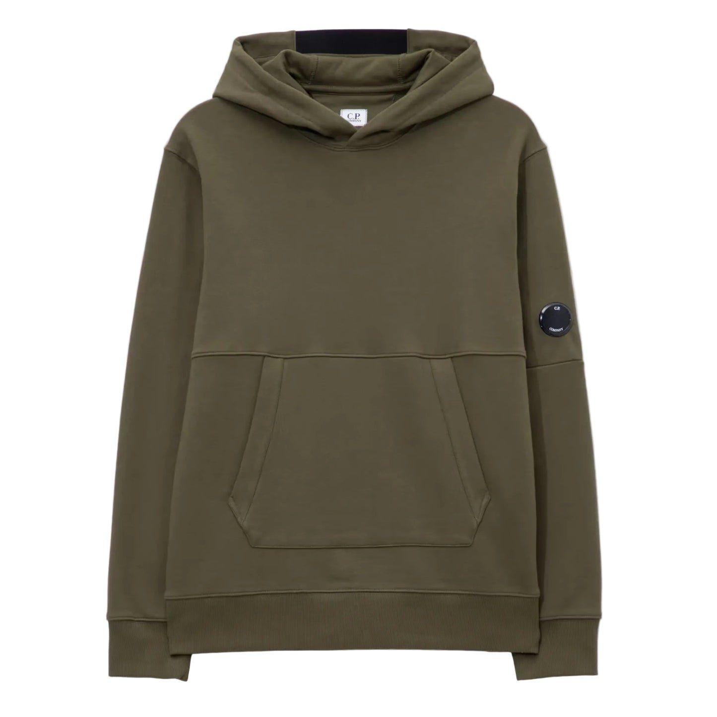 Cp Company 024A Diagonal Raised Overhead Hoodie In Ivy Green
