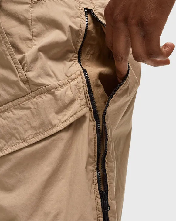 Cp Company 268A 50 Fili Stretch Utility Shorts In Cobblestone