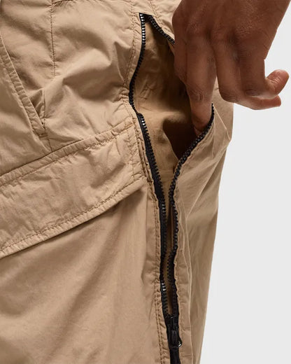 Cp Company 268A 50 Fili Stretch Utility Shorts In Cobblestone