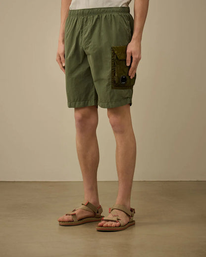 Cp Company 232A Flatt Nylon Mixed Cargo Swim Shorts In Thyme