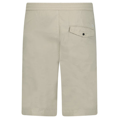 Cp Company Microreps No Peach Logo Bermuda Cargo Shorts In Vintage Khaki With Certilogo