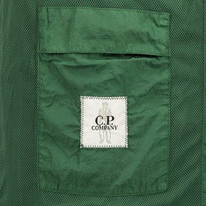 Cp Company Chrome-R Pocket Overshirt in Duck Green