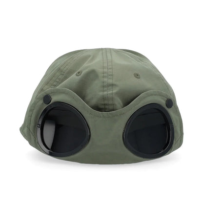 Cp Company Chrome-R Goggle Cap Agave Green