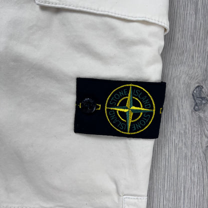 Stone Island Cargo Shorts - Ivory