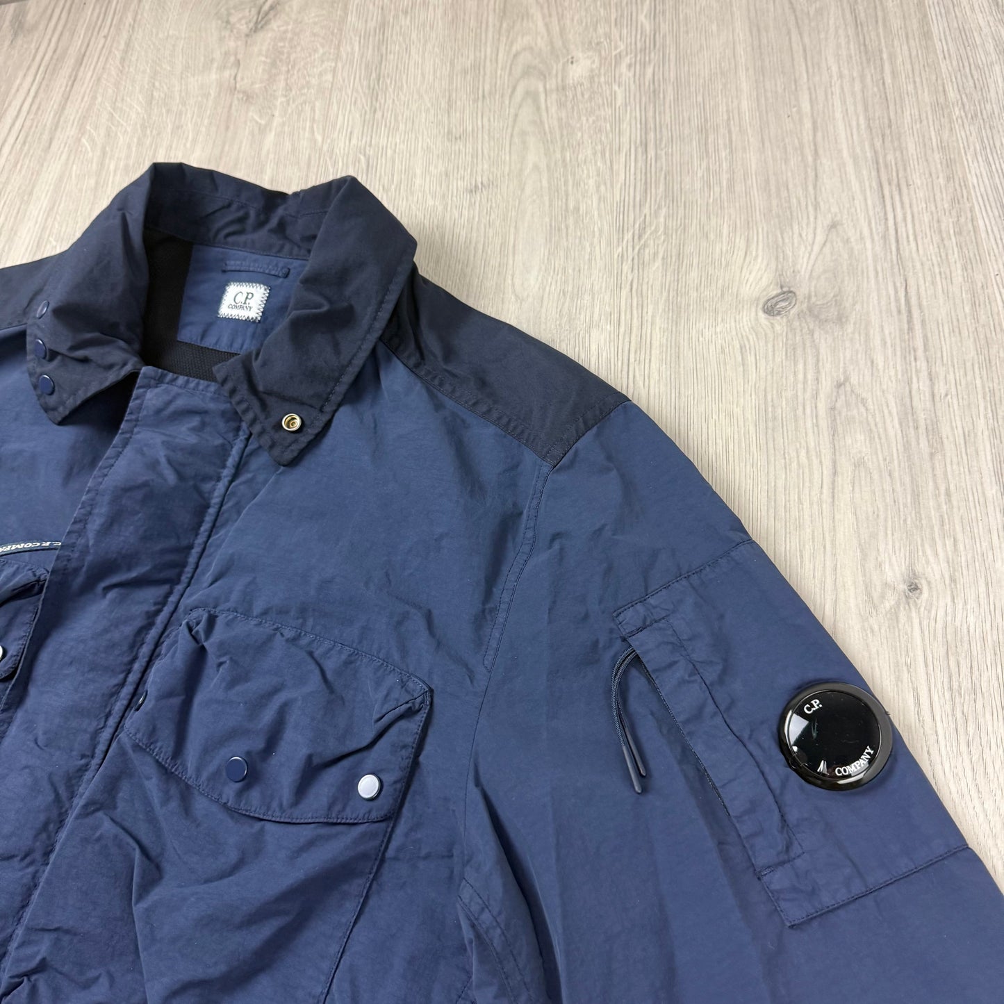 CP Company Nylon Goggle Overshirt - Midnight Navy