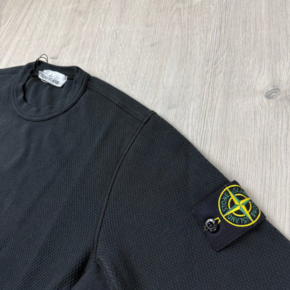 Stone Island Mesh Stitch Sweatshirt - Black