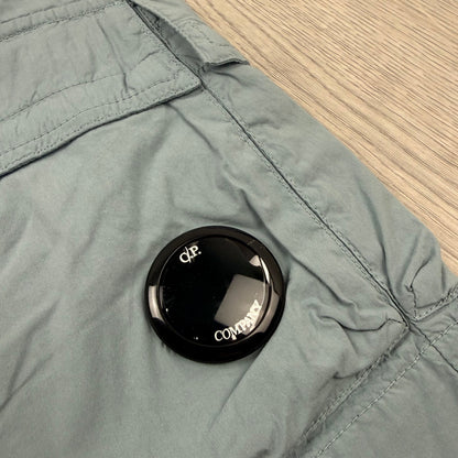 CP Company 50 Fili Cargo Shorts - Silver Blue