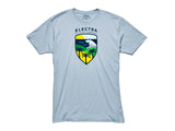 Load image into Gallery viewer, Electra Crest Tee Men Small Light Blue Shirt