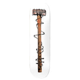 Load image into Gallery viewer, Deathwish Skateboard Deck Erik Ellington Sledge White 8.5" x 31.875"