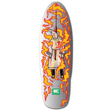 Load image into Gallery viewer, Everybody Skates Skateboard Deck Burning Klansman Big Board Silver 12.3" x 40"