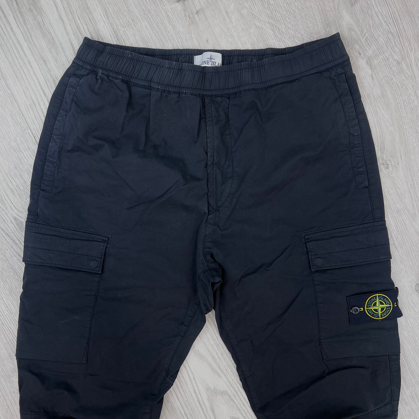 Stone Island Cargo Trousers - Black