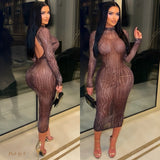 Load image into Gallery viewer, Reign croc midi (Brown)