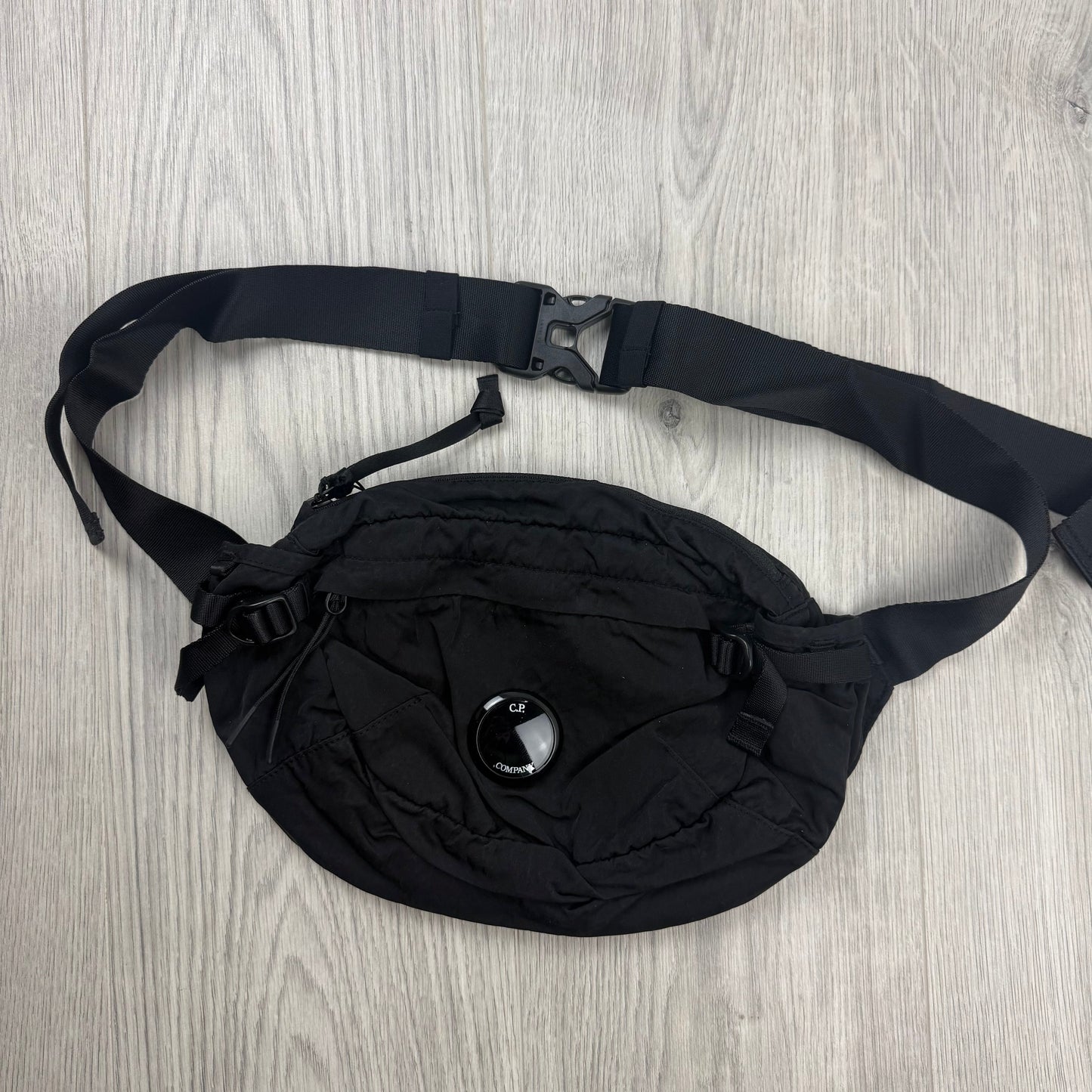 CP Company Zip Chrome Bag - Black