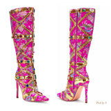 Load image into Gallery viewer, Gem crystal boots (Pink)