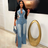 Load image into Gallery viewer, Ola denim jumpsuit