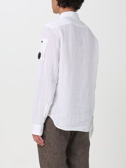 Linen Pocket Shirt Gauze White