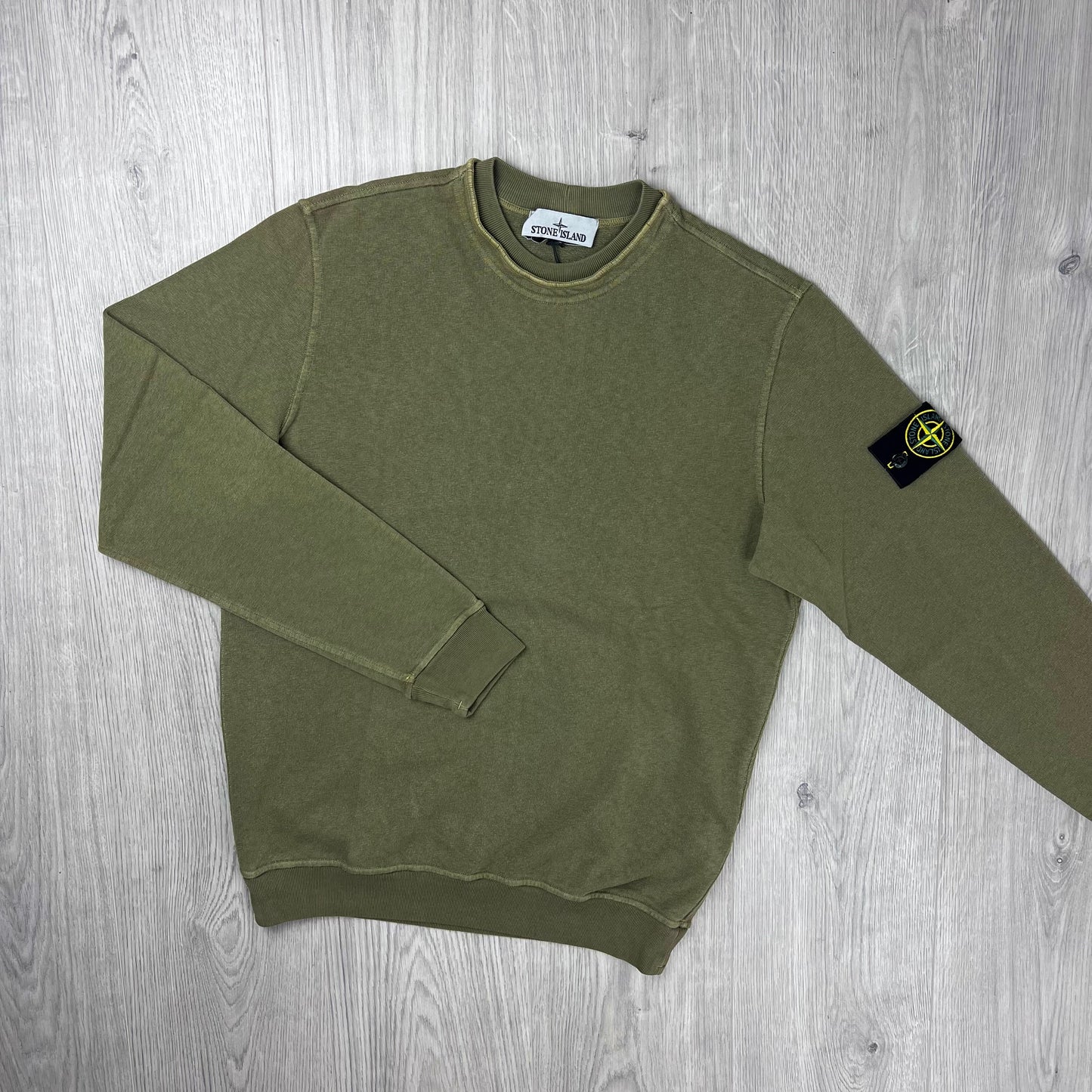 Stone Island Malfilé 'Old' Sweatshirt - Military