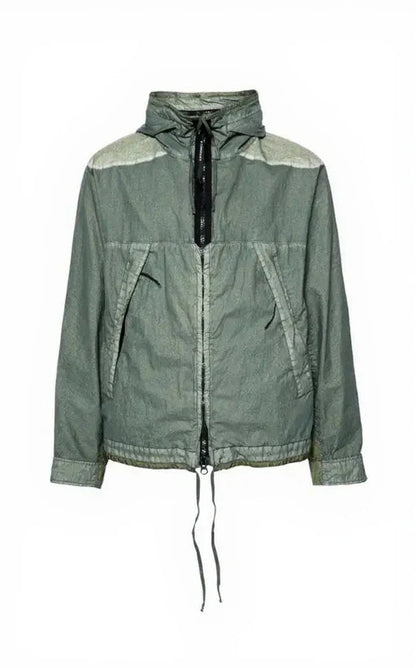 Cp Company 50 Fili Gum Mixed Goggle Jacket In Agave Green