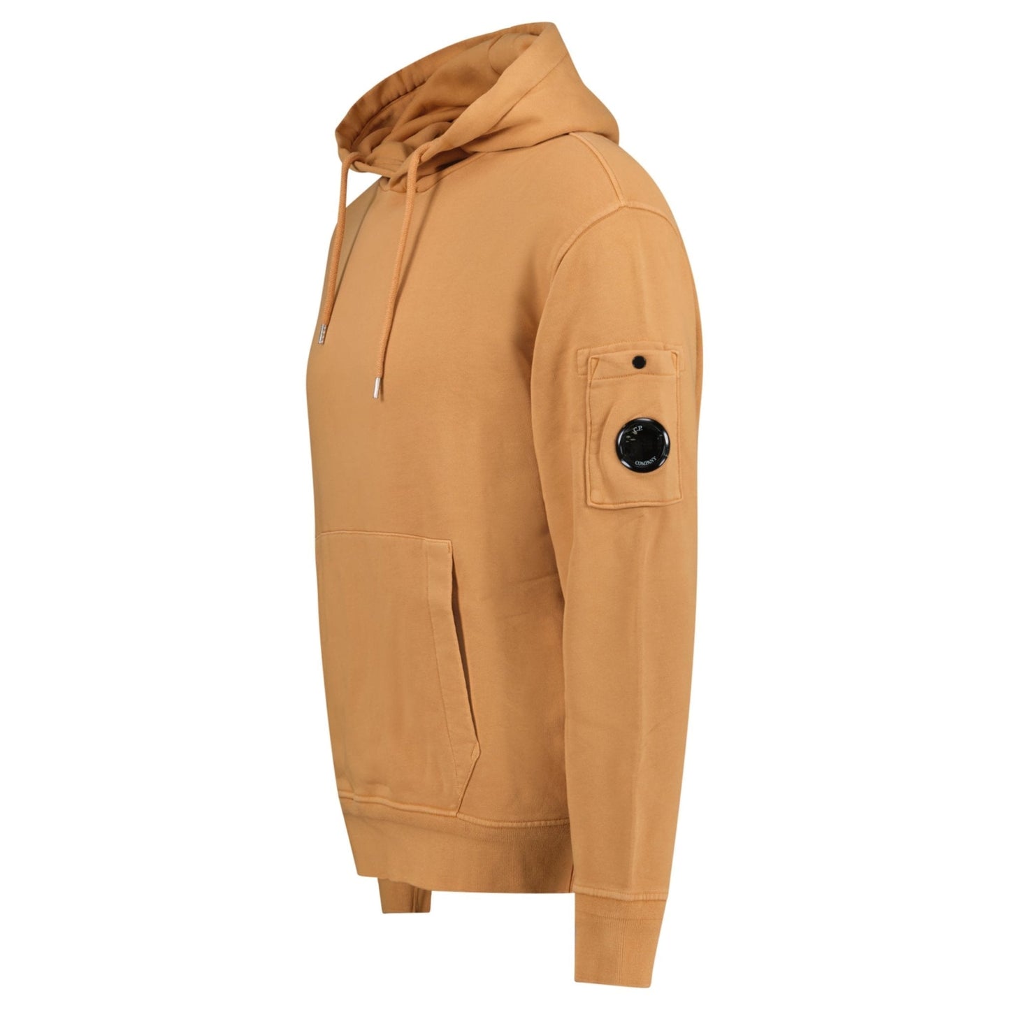 Cp Company 099A Brushed Emerised Resist Dyed Lens Hoodie In Pastry Shell
