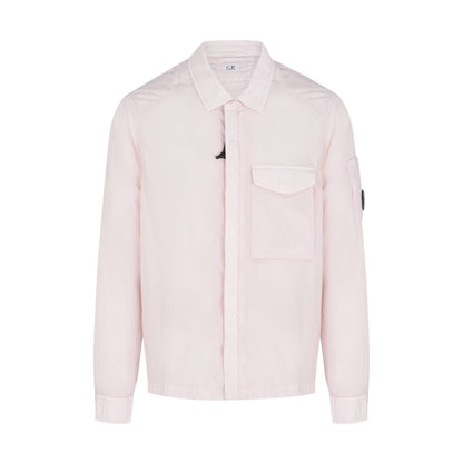 Cp Company Chrome-R Pocket Overshirt in Heavenly Pink