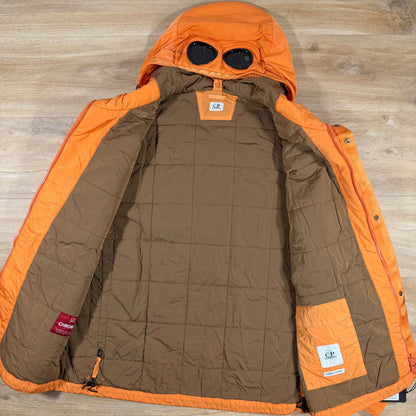 C.P. Company Chrome-R Padded Goggle Jacket in Russet Orange
