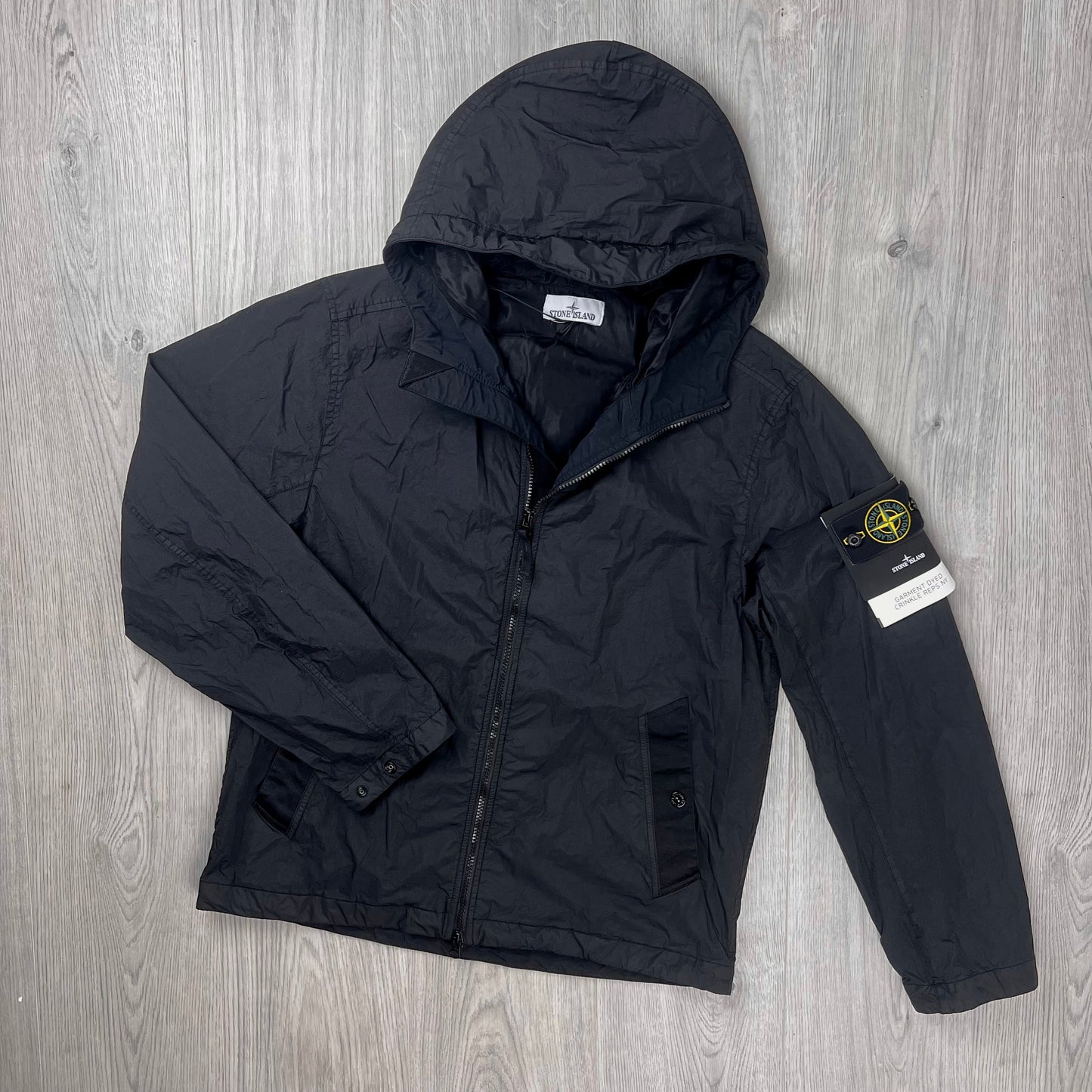 Stone Island Crinkle Reps NY Jacket - Black