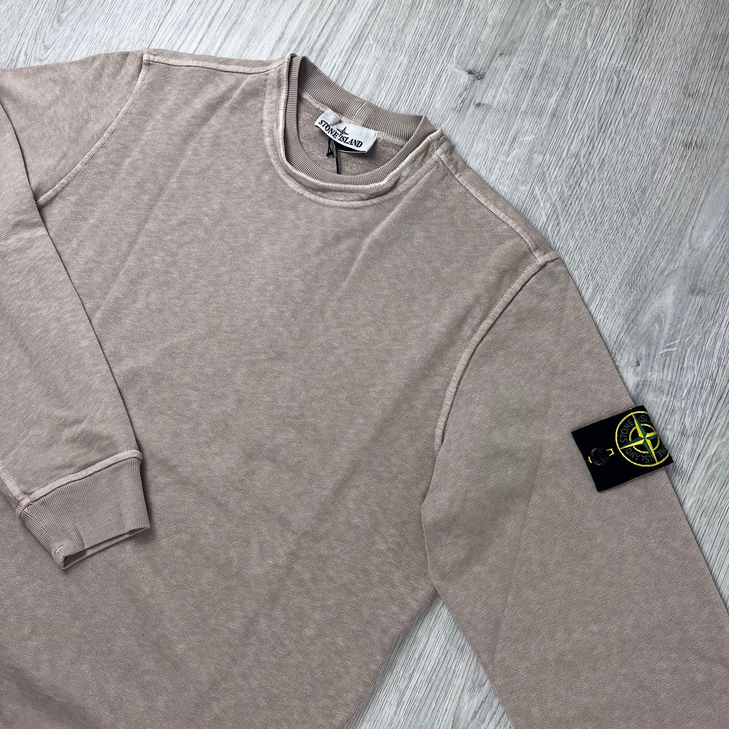 Stone Island Malfilé 'Old' Sweatshirt - Desert