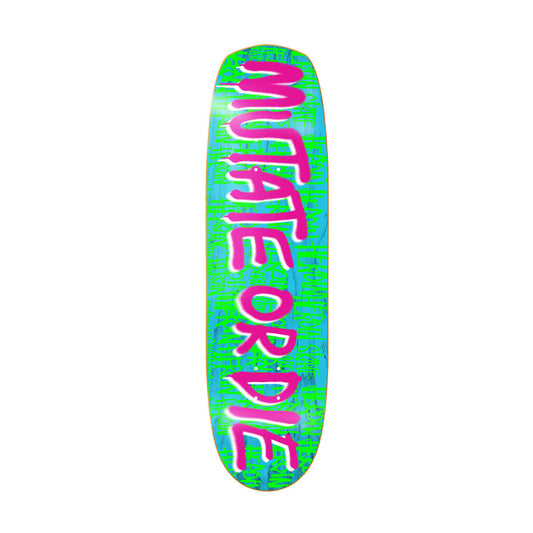 Heroin Skateboard Deck Mutate or Die Team 8.7" x 31.75"