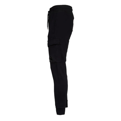 Cp Company Diagonal Raised Lens Joggers In Black