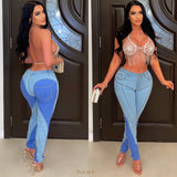 Load image into Gallery viewer, Mulla two-tone jeans (Blue)