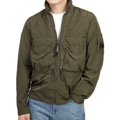 Cp Company 013A Chrome-R Lens Overshirt in Ivy Green